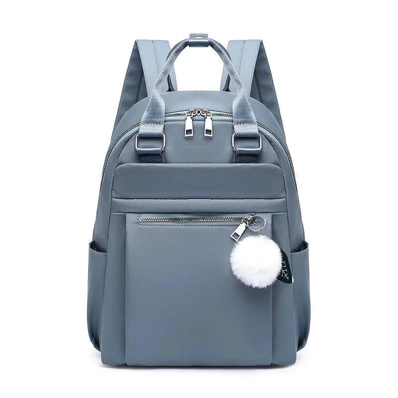 Mode Oxford Frauen Rucksack Hohe Qualität Wasserdichte Reise Rucksack Tasche für Frauen Casual Concise Schultasche für Mädchen blau