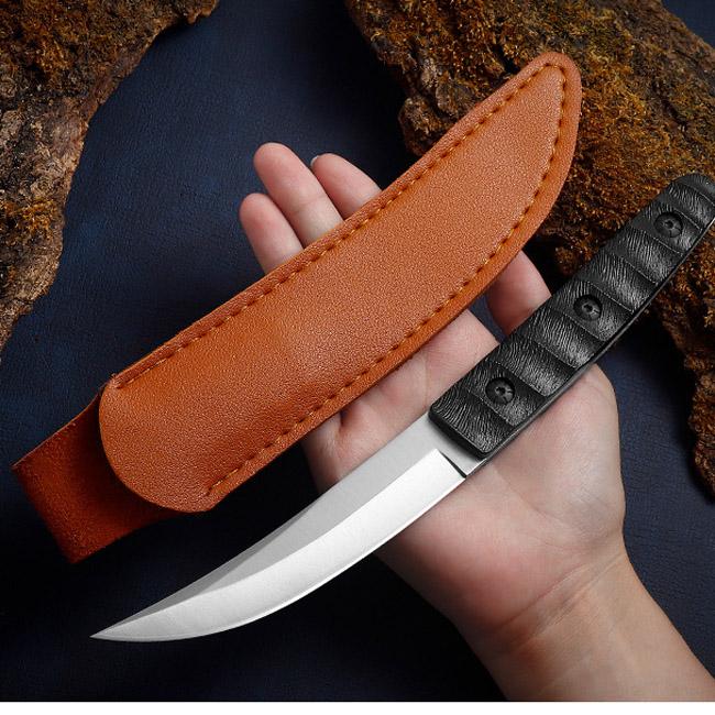 Ausbeinmesser aus Edelstahl, Metzgerschneider, Hackbeil, Küchenmesser, Kochmesser With Cover