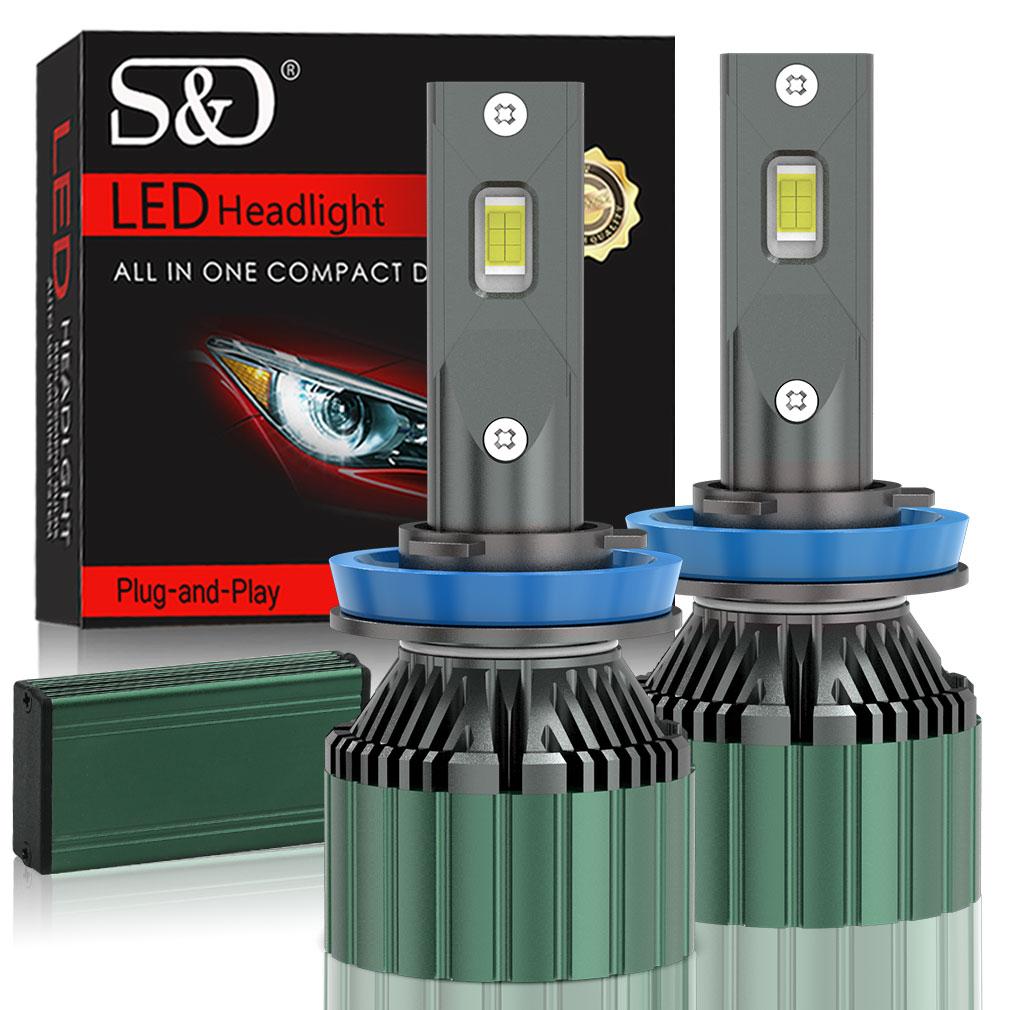 2 Stücke H1 H4 H7 LED Canbus H8 H11 9005 HB3 9006 HB4 9012 Hir2 H3 CSP Diode Turbo Led Scheinwerfer lampen Kit 120W 60000LM 12V 24V 6500K Auto Scheinwerfer H11 H8