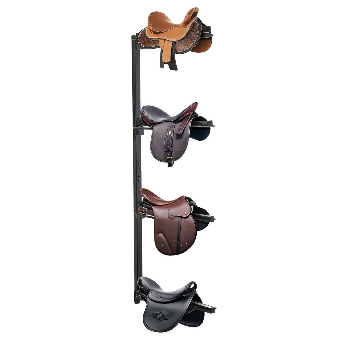 Wandmontage Sattelhalter Vier Ebenen Western & Englisch Pferde Sattelhalter
