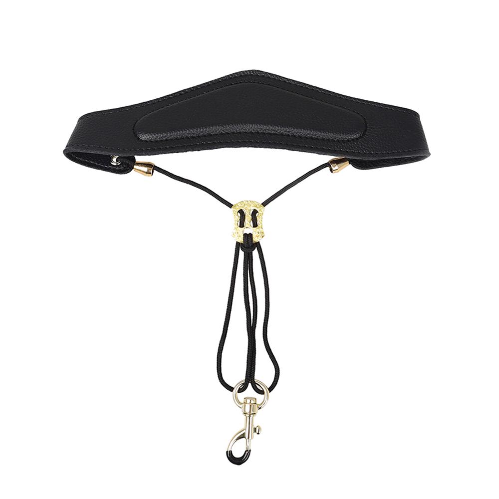 Saxophon PU Leder Schultergurt Weicher Nackengurt Gepolstert für Saxophon schwarz