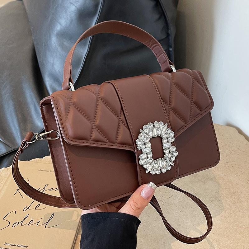 Hochwertige strukturierte Tasche für Damen Neue Mode Vielseitige Umhängetasche für Damen Hochwertige Kette Mode Ein-Schulter-Handtasche gray