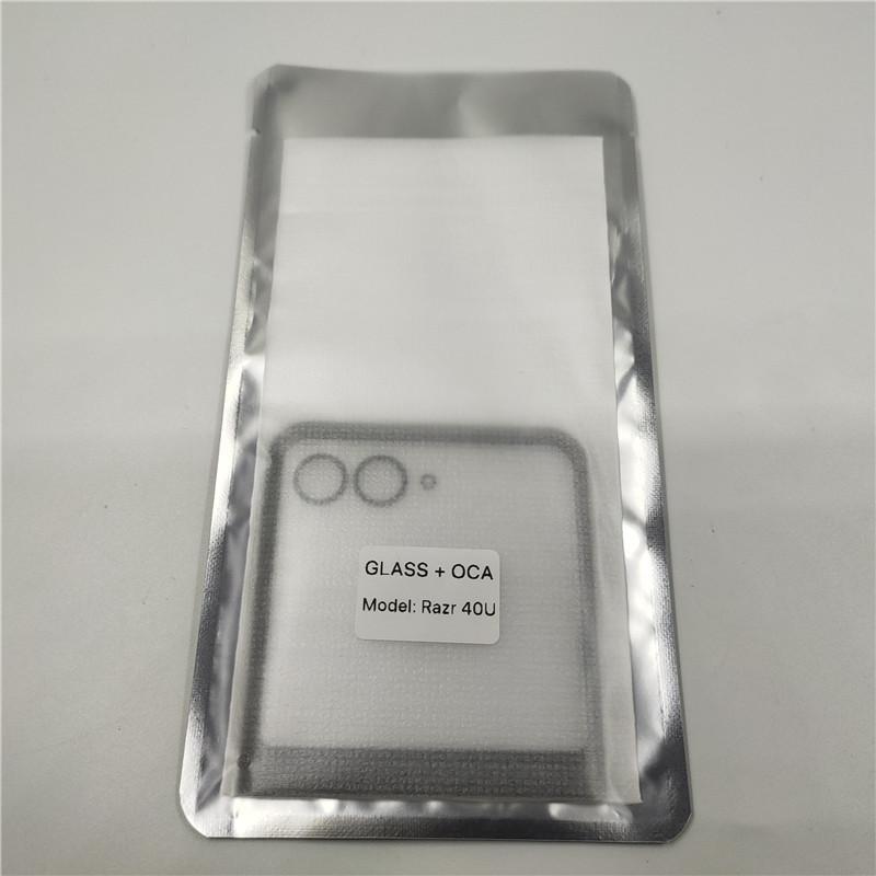 LCD-Bildschirm Außenglas mit OCA-Kleber für Motorola Razr 40 60 Ultra Moto XT2321 / Moto Razr 50 Ultra Front-Touchscreen-Panel Razr 50 Ultra