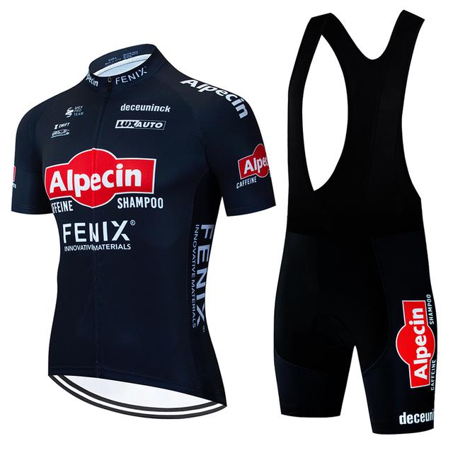 2023 sommer ALPECIN Radfahren Jersey Set männer Radfahren Kleidung MTB Fahrrad Kleidung Uniform Maillot Ropa Ciclismo Radfahren Fahrrad Anzug XS beige