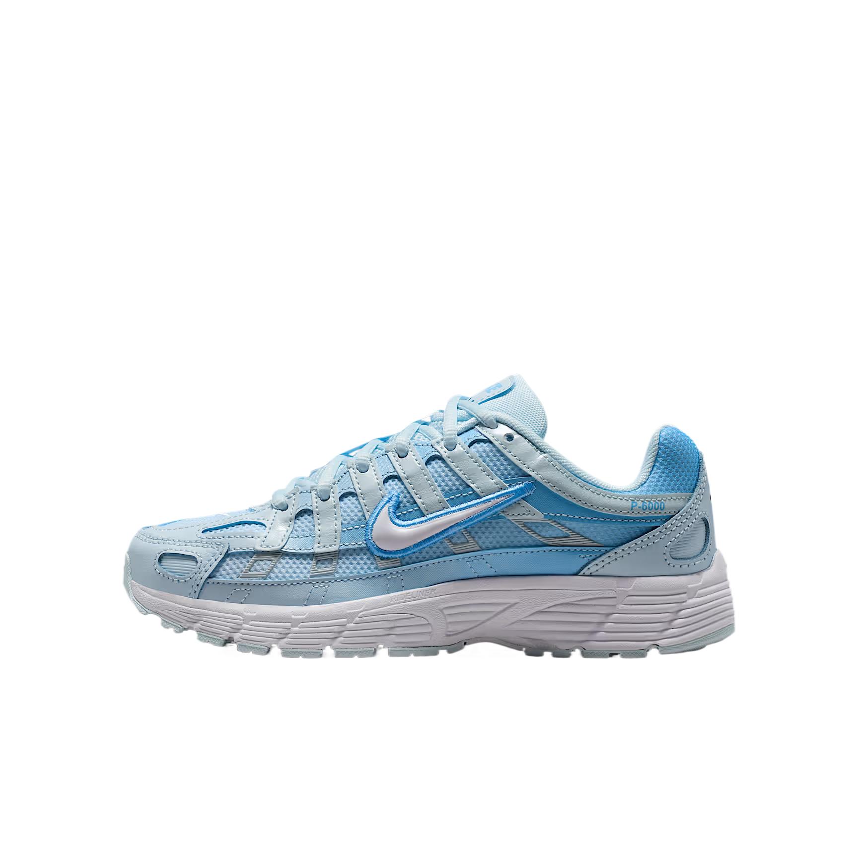 Nike P-6000 Leder Synthetik Leicht Bequem Atmungsaktiv Rückfedernd Niedrig geschnitten Kinder Laufschuhe Unisex Laufschuhe IO9922-400 39 gray