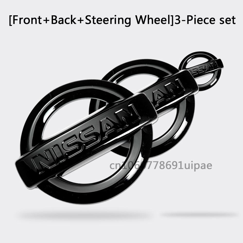Auto-Emblem-Aufkleber für Nissan X-TRAIL JUKE QASHQAI SENTRA ALTIMA KICKS MURANO Lenkrad Frontgrill Kofferraum-Emblem Zubehör LANNIA 2016-2023