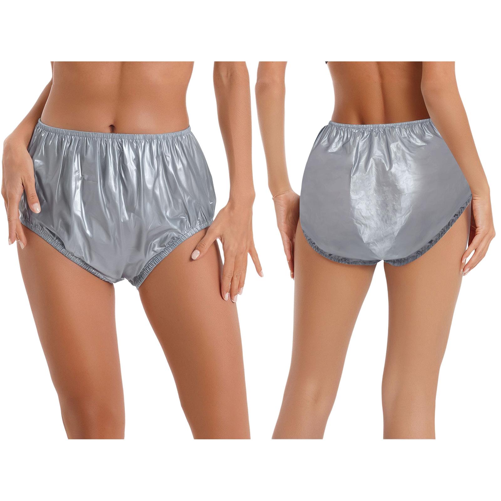 Windeln für Erwachsene Ältere Postoperative Patientenwindel Wasserdicht Langlebig Auslaufsicher Waschbar Dehnbar Plastikunterwäsche Slips S grau