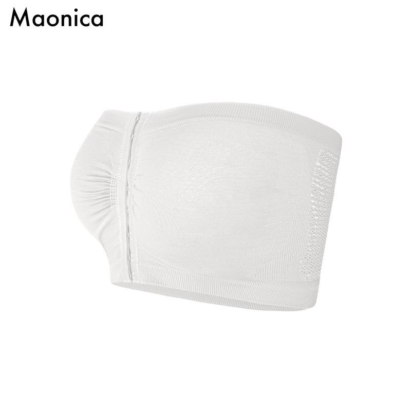 Europäische Größe Groß Einreihige Unterwäsche Bruststütze Brust geknöpftes Tanktop Dünne atmungsaktive Unterwäsche für Damen 4XL weiß