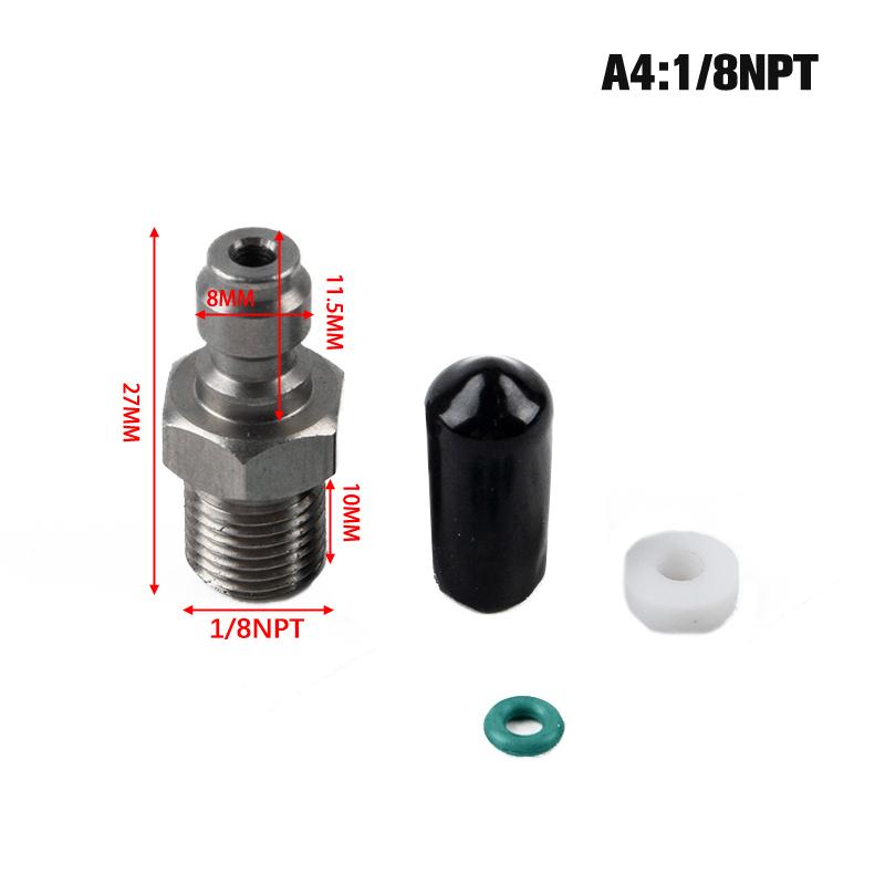 Pcp Paintball Pneumatische Schnellkupplung 8mm M10X1 Stecker Adapter Fitting 1/8Npt