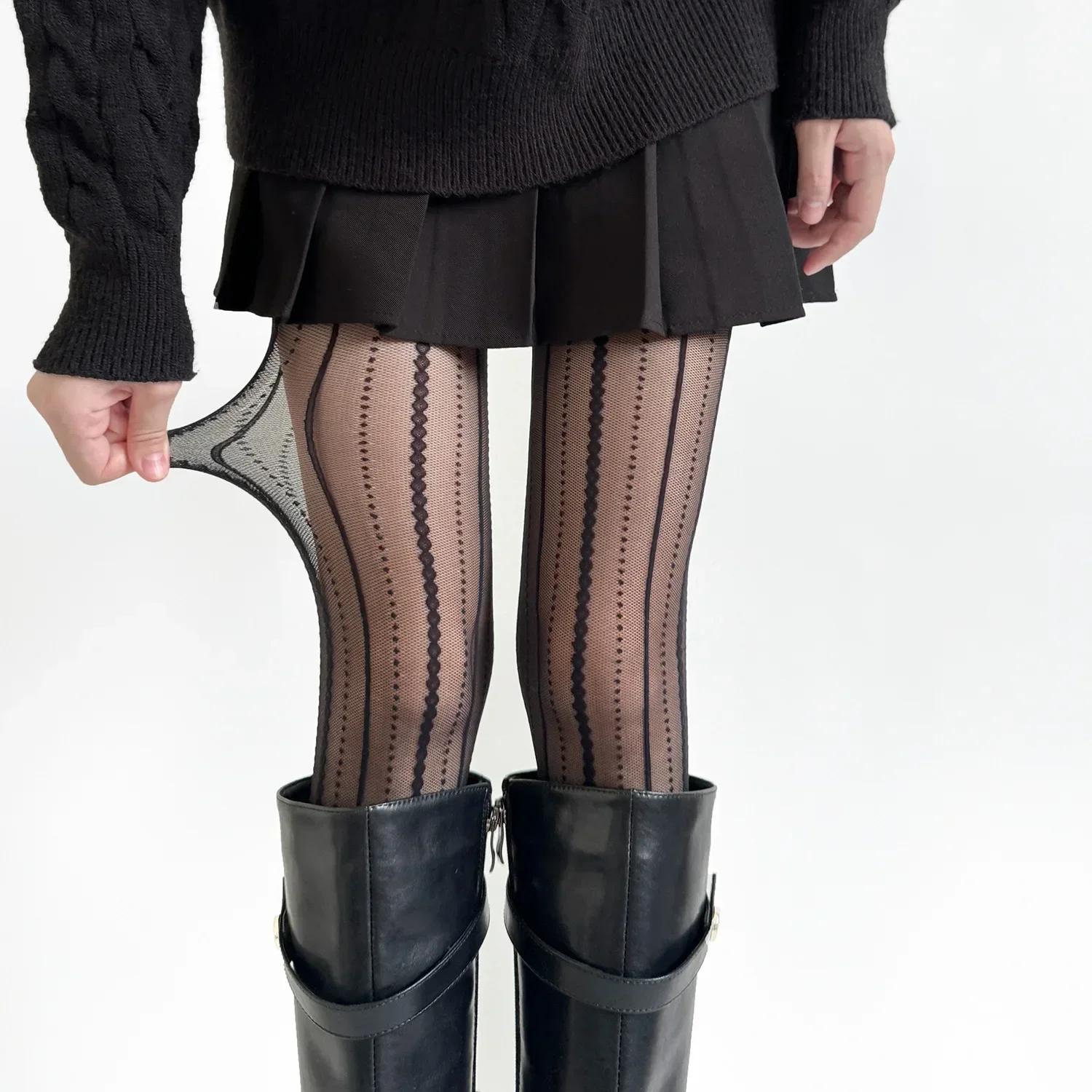 Gestreifte Oberschenkelhohe Strümpfe Strumpfhosen Damen Dessous Sexy Spitze Strumpf Strumpfhosen Damen Strumpfhosen One Size gray