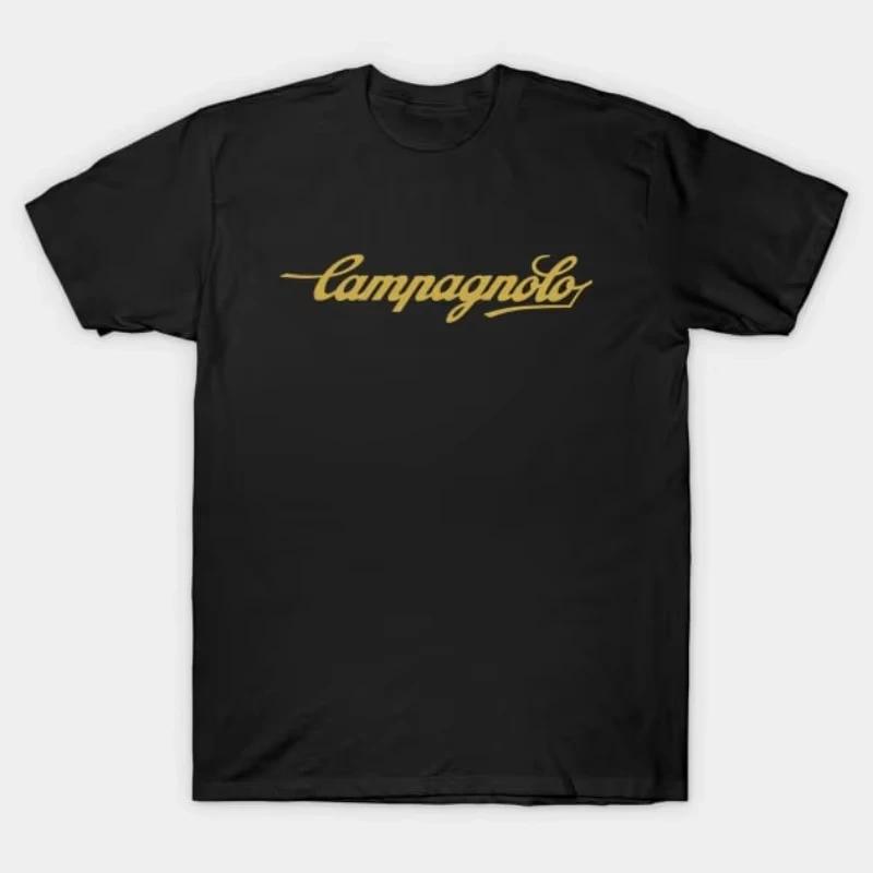 Campagnolo T-Shirt Grafikdruck Vintage Vielseitig Y2K Top Stoff T-Shirt Luxusmarkenstil T-Shirt in Billig Radfahrer T-Shirt L