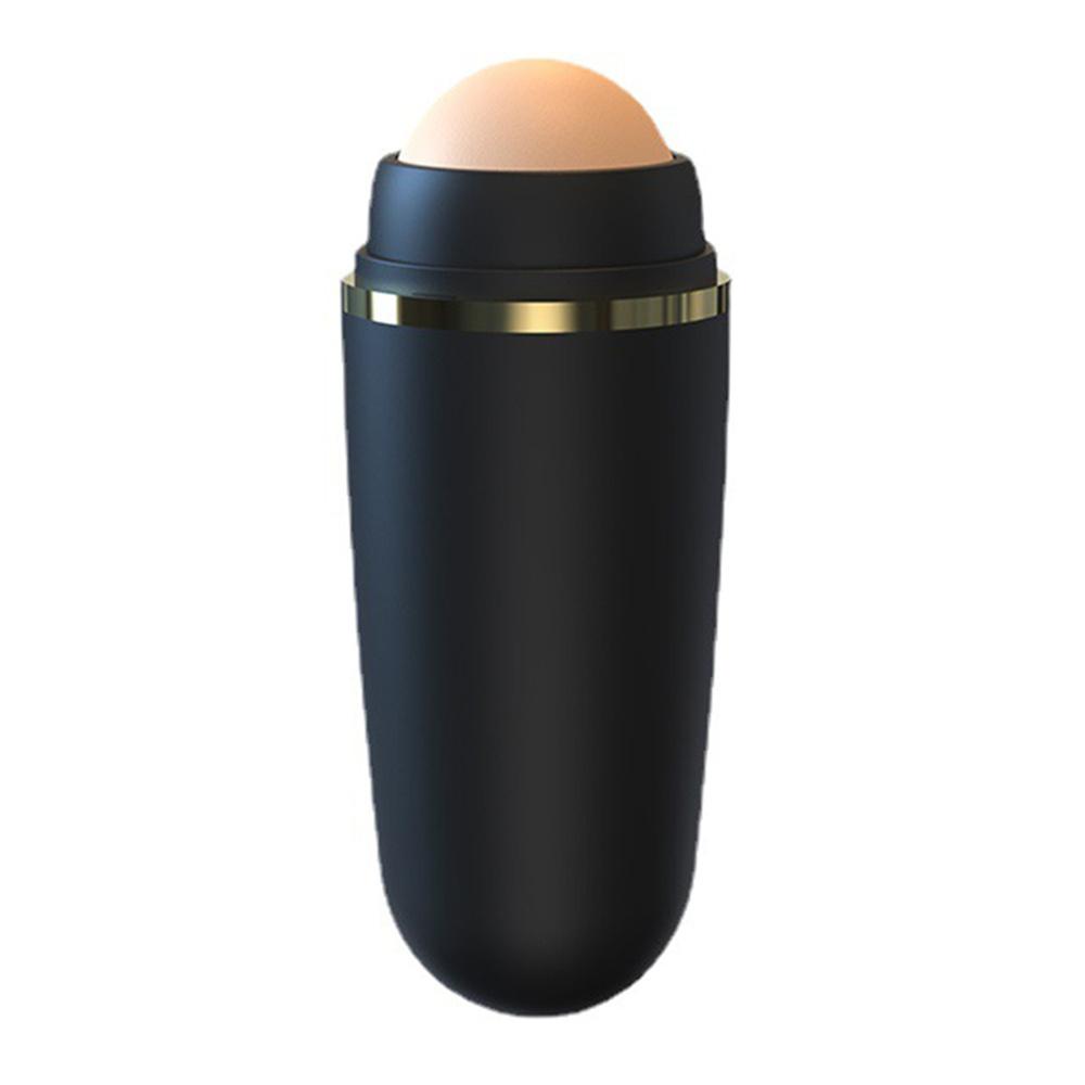 Gesicht Öl Absorbieren Roller Natürliche Vulkanstein Massage Körper Stick Make-Up Gesicht Hautpflege Werkzeug Gesichts Poren Reinigung Öl Roller schwarz