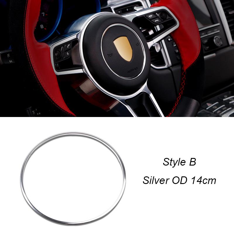 Für Porsche Cayenne Panamera Macan 911 Aluminiumlegierung Auto Lenkrad Ring Dekoration Zierring