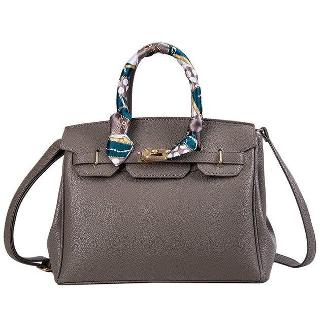 Luxus Damen Ein Schulter Handtasche PU Leder Qualität Messenger Lässig Mode Klassisch Damen Tasche Messenger Handtasche CLE dunkelgrau