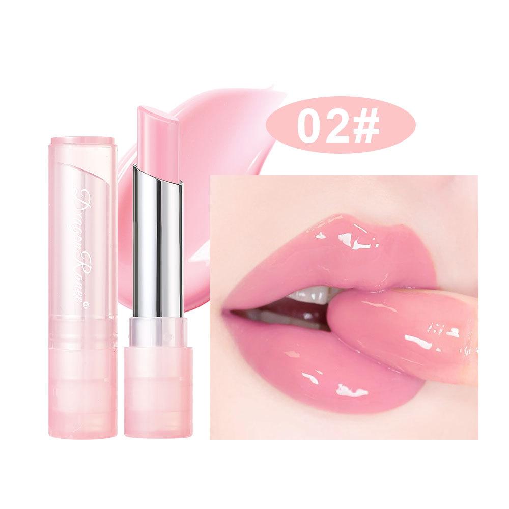 Warm Change Lippenstift Jelly Change Lippenstift Feuchtigkeitsspendend Nicht leicht zu verblassen Niedlicher rosa Lippenstift Lip Glaze Lippen Make-up
