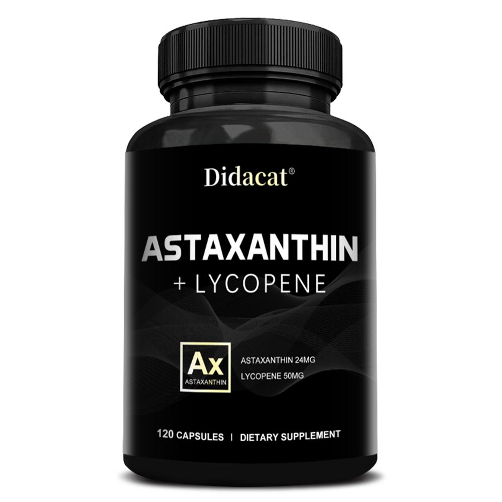 Astaxanthin + Lycopin 24mg/50mg 120 Kapseln Nahrungsergänzungsmittel 120 Capsules