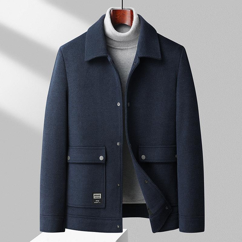 Arbeitskleidung Wolljacke Herren Herbst und Winter Neue Jugend Arbeitskleidung Jacke Trendige Wolljacke XL