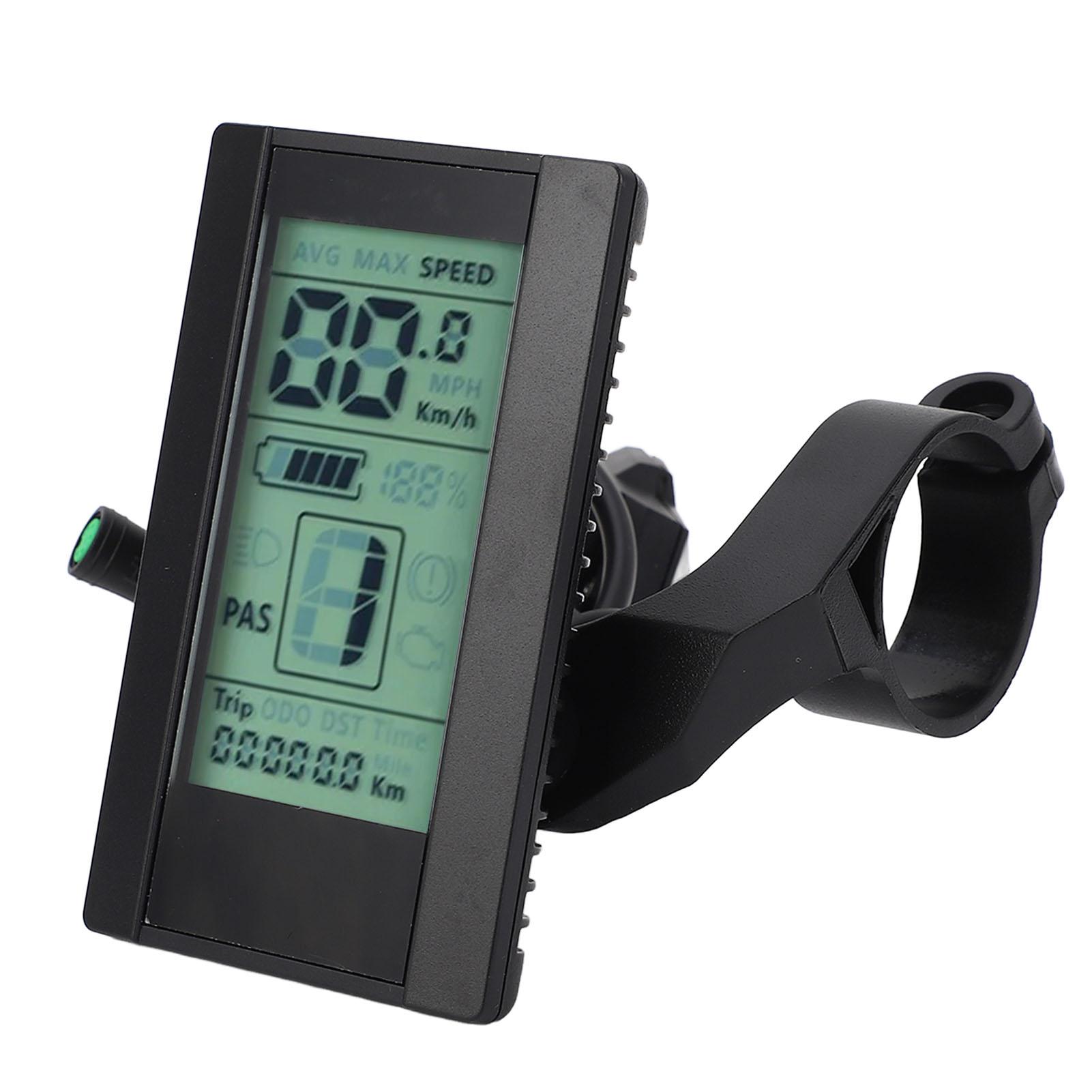 Elektrisches Fahrrad LCD Display Anzeige 2,7 Zoll Bildschirm 24V 36V 48V 52V Hintergrundbeleuchtung Helligkeit Einstellbar Wasserbeständig LCD
