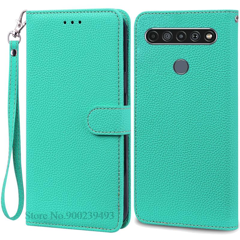 Für LG K61 Hülle Weiche Silikon Leder Brieftasche Flip Case Für LG K61 Hülle Coque Für Fundas LG K61 LGK61 K 61 Handyhüllen Schale for LG K61