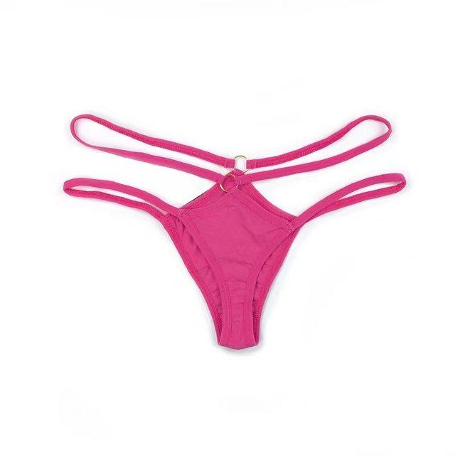 Dünne Riemen Tanga Frauen Niedrige Taille Höschen Sexy Unterwäsche Damen Briefs Lingere Panty Unterwäsche Bequeme Damen Dessous Tangas L rosa