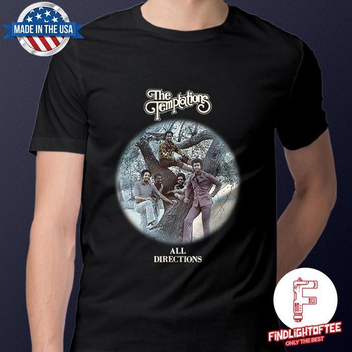 The Temptations All Directions T-Shirt Smokey Robinson The Supremes Diana Ross Unisex T-Shirt XXXL black