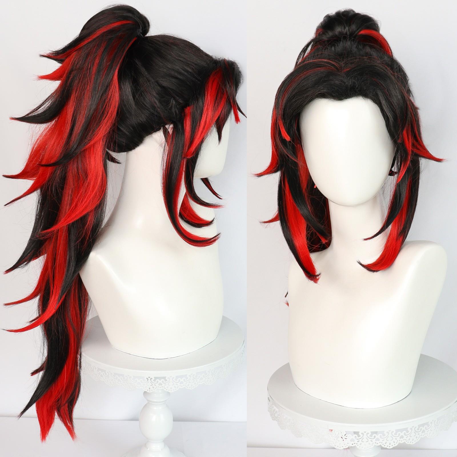 Karnevalsperücke, Jiguo Yuanyi Cosplay-Perücke One size rot