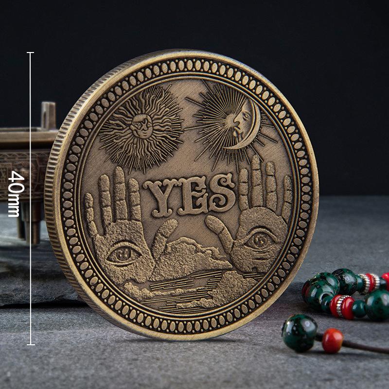 Ja- oder Nein-Münzen, Sammlerstücke, alte Münzen, Silber, gefälschte Glücksmünzen, Original-Herausforderungsmünzen, Hobo-Dollar-Kopie, Kupfer-Piratenmünzen, Geschenk A