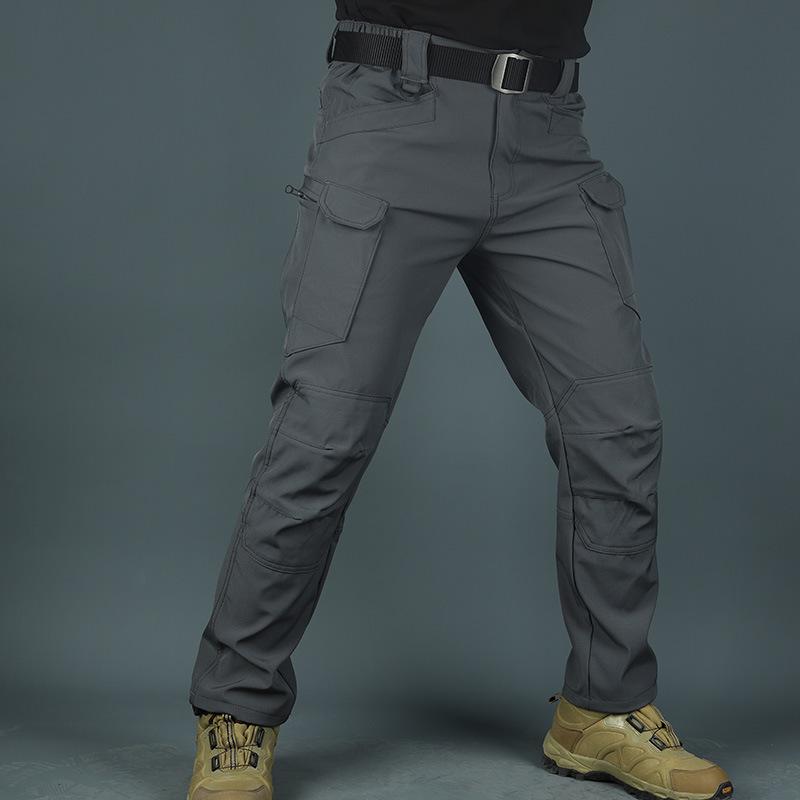 Frühling und Herbst Outdoor Loose Charge Pants Special Forces Fan Pants Elastische große Multifunktions-Taschenhose L