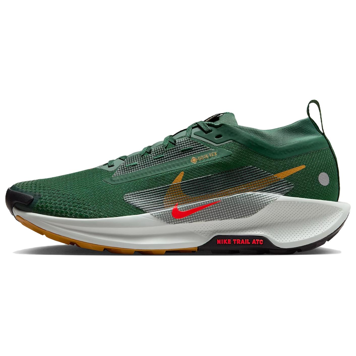Nike React Pegasus Trail 5 Gore Tex Tanne Lehmgrün Wüstenocker Leuchtendes Karmesinrot Sneaker FQ0908-301 44 grün
