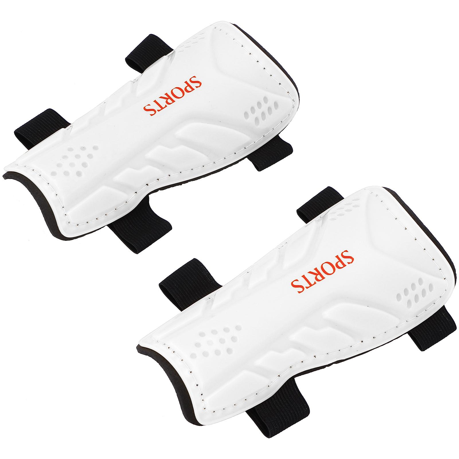 Fußball Schienbeinschoner Schutz Sport Fußball Schutz Beinschutz Trainingspolster für Kinder weiß