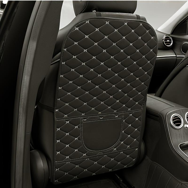 Kunstleder Autositz Rückenschutz Pad - Anti-Kick Design, Langlebig & Leicht zu Reinigen, Passend für Alle Autositze, Rücksitzkissen für Autositz 82*43cm