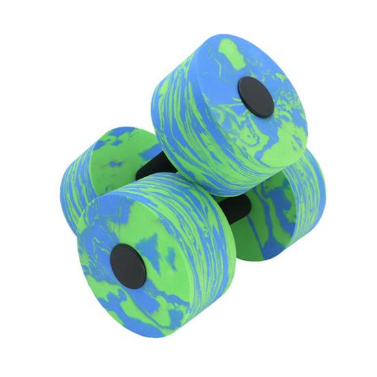 Wasserhanteln Aqua Fitness Hanteln EVA Schaum Wassergewichte für Pool Widerstand 2pcs blau/grün