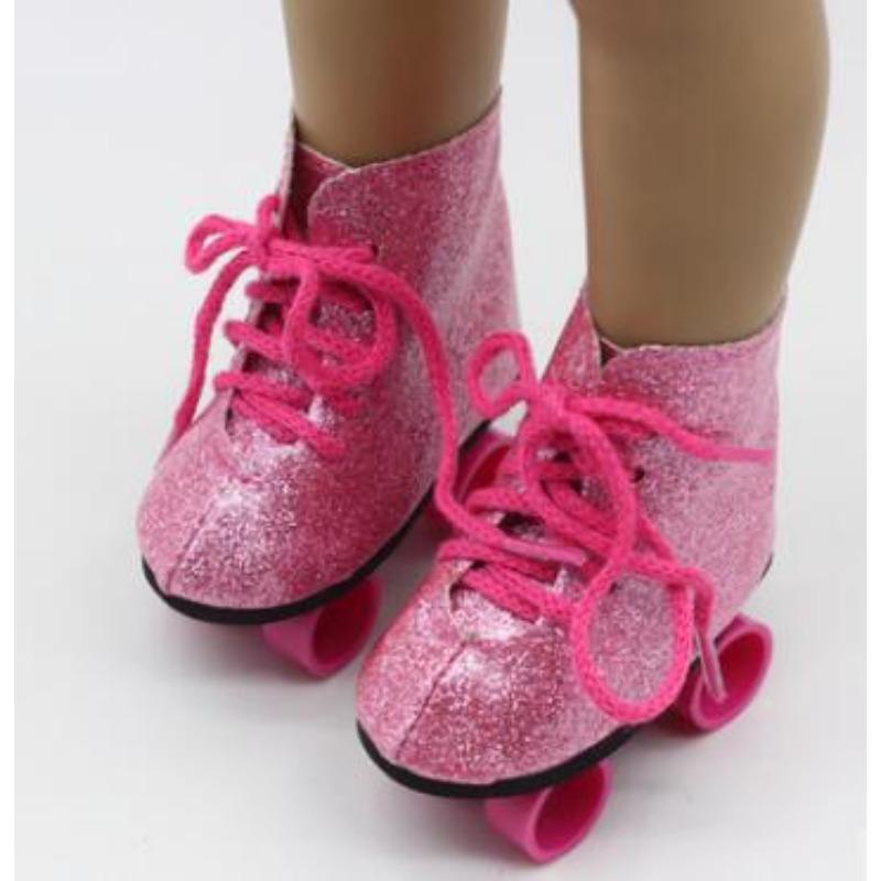 Puppen Zubehör Schuhe Rollschuhe Sport Schuhe 7cm Lang Keine. 266 7*3.5*8.5cm rosa