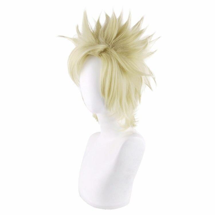 40CM Neue Ankunft Jojos Bizarre Adventure Caesar Anthonio Zeppeli Feder Hitzebeständige Cosplay Halloween Haar Perücken 40CM beige
