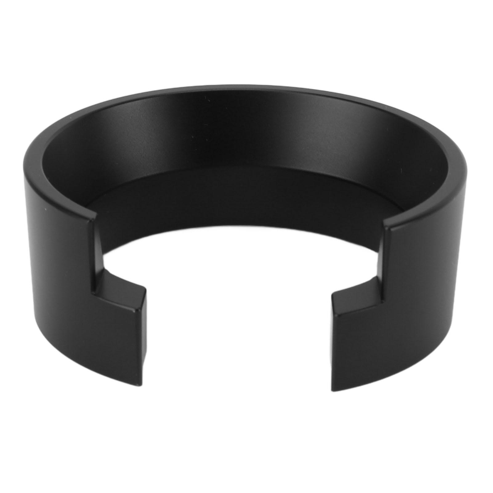 58mm Kaffeedosiertrichter Aluminium Kaffeemaschine Kaffeedosierring für 58mm Siebträger Silber Black