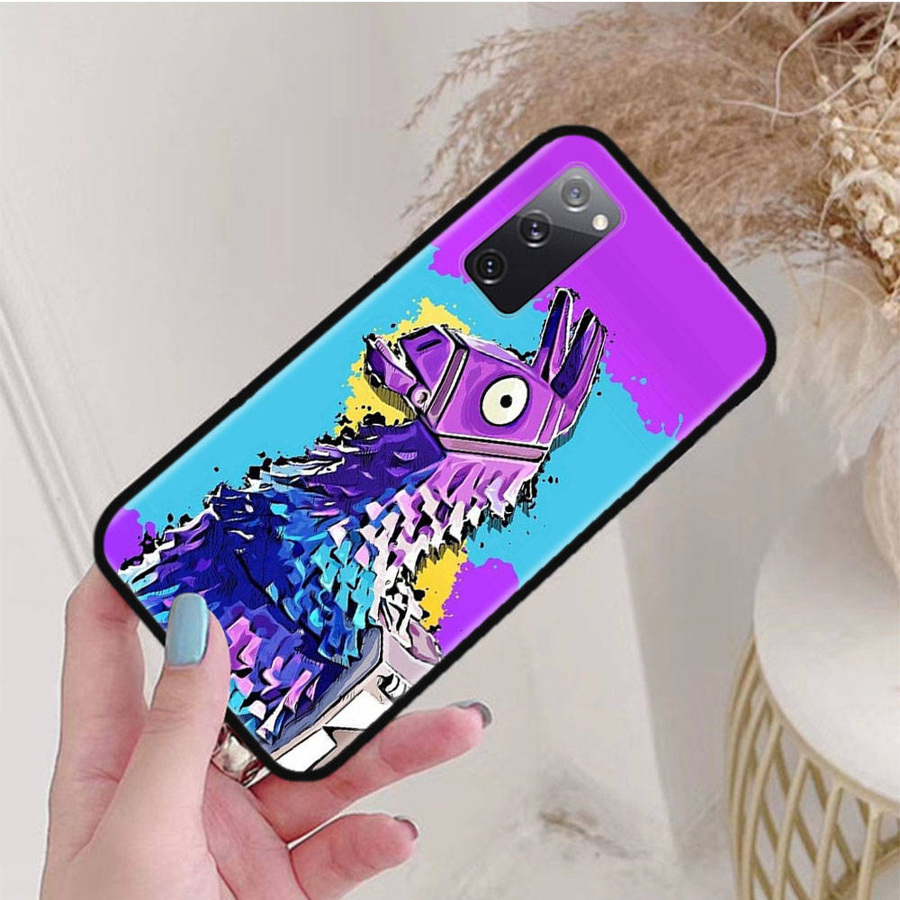Schwarze Hülle für Samsung Note 20 Lite S24 Ultra S23 A03 A05 A06 A11 A71 A15 A16 A13 A24 A25 A33 A52 A53 A50 M55 M35 Plus F-93 Lustiges Fortnite Samsung A03(166mm) indigo