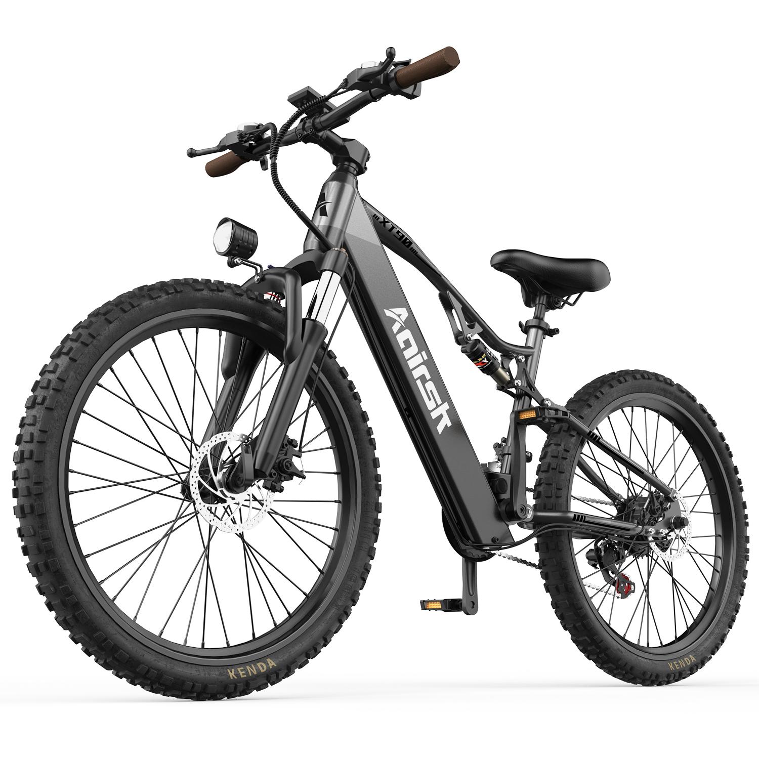 Aairsk XT90 Geländetaugliches Elektrofahrrad 750W Motor 48V20AH Akku 26 Zoll Verbreiterter Offroad-Reifen E-Mountainbike für Erwachsene