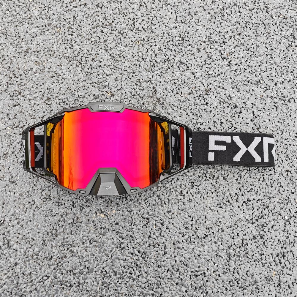 FXR Motorradbrille Motocross-Brille MX Offroad-Brille Herren Winddicht ATV Radfahren HD Verspiegelte Linse Radfahren Moto-Brille