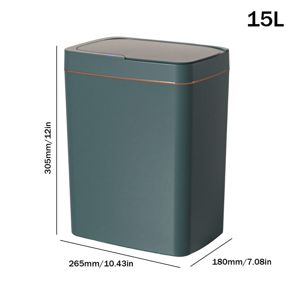 Berührungsloser Schmaler Smart Sensor Mülleimer Smart Home 15/18L Automatisches Absacken Elektronischer Mülleimer Smart Badezimmer Mülleimer Battery Type