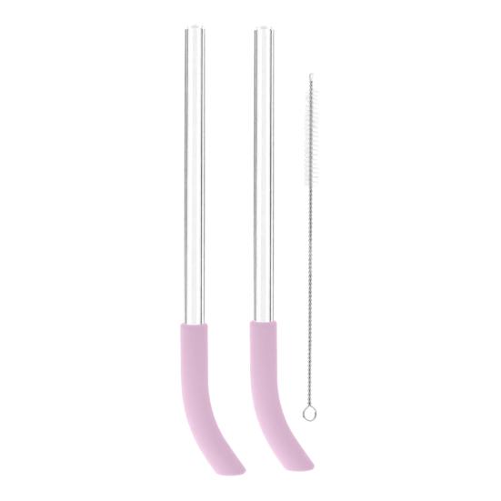 Silikon-Strohhalm-Ersatz für Ninja Blendboss Reisebecher, Mixer-Zubehör für Ninja Blender Flasche, BPA-freie Reisebecher-Zubehörteile rosa