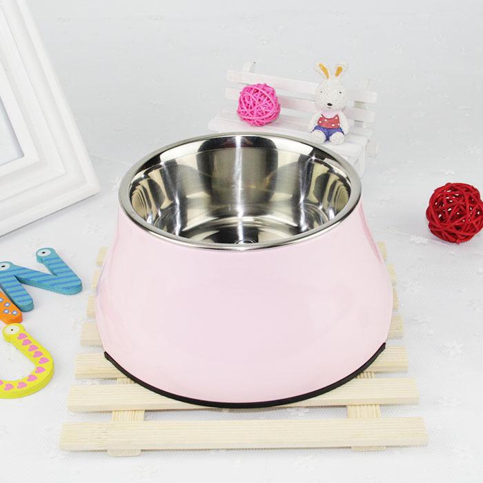 Super-Dual-Use-Futter- und Wassernapf aus rutschfestem Edelstahl für Hunde und Katzen (Teddy/Golden Retriever) Small