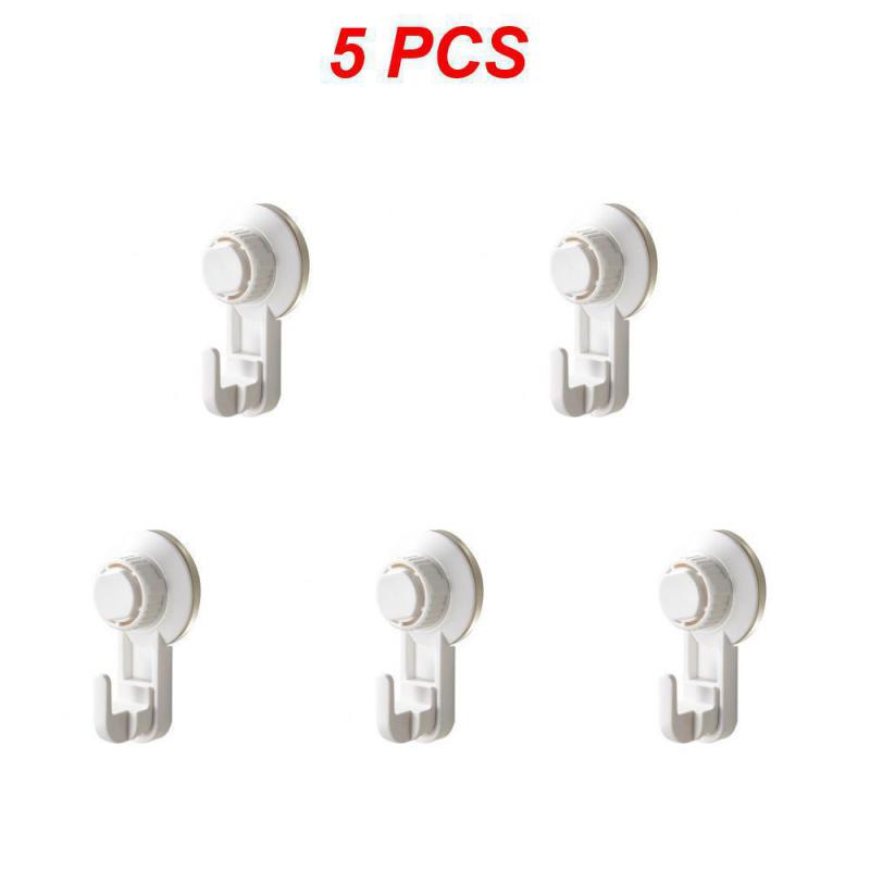 1 ~ 5 STK Starker Saugnapf Vakuumhaken Selbstklebender Tür-Wandhalter Haken Schlüsselhalter Schwerlastregal Küche Badezimmer Hängen