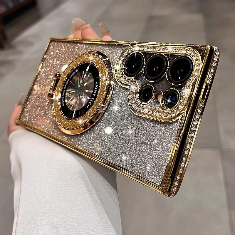 Neue Luxus Strass Halterung Samsung S25 Handyhülle Geeignet für S24ultra Damen High End S23 Samsung Galaxy S23 Ultra