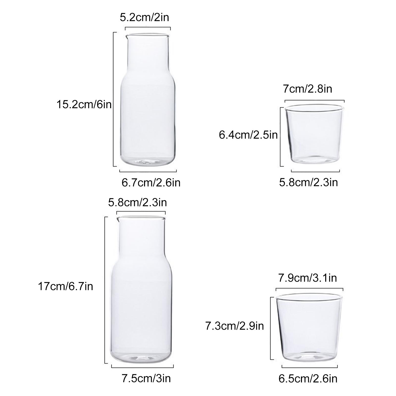 Glaskanne Ein Tasse Set Glas Kaffee Milch Tasse Transparent Einfach Getränkekanne Type 1