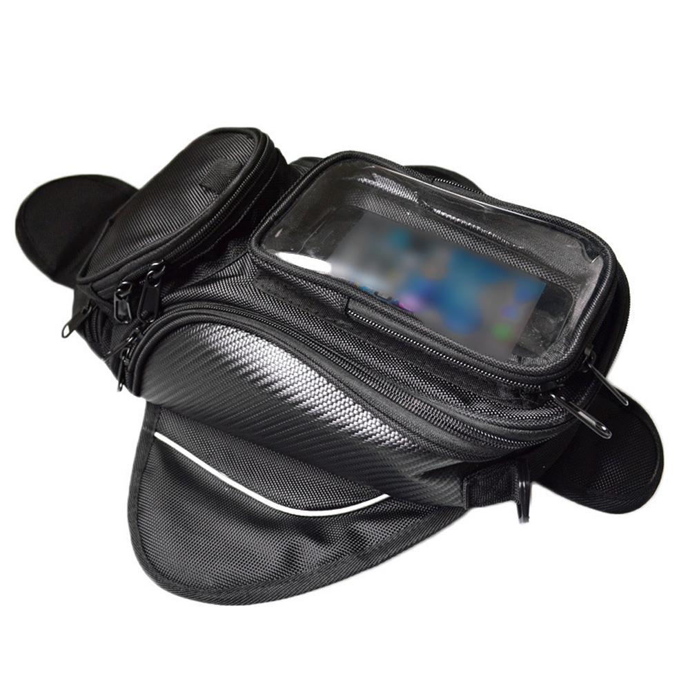 Magnetische Motorrad-Tanktasche, wasserdicht, 6,5-Zoll-Touchscreen-Handytasche, Universal-Motorrad schwarz