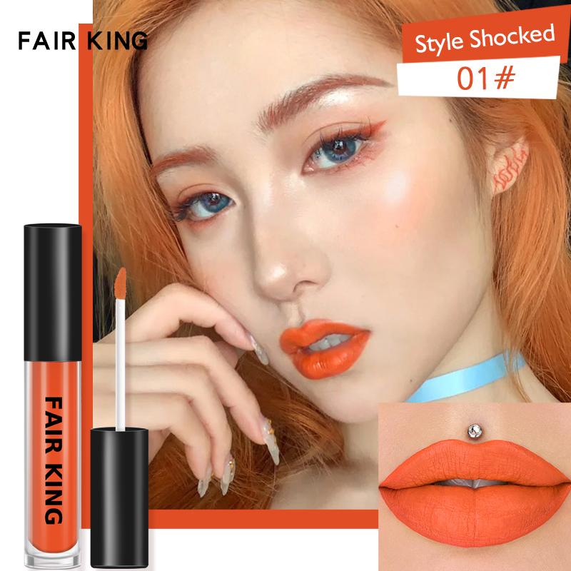 FAIR KING Lippen-Make-up, Antihaft-Cup-Lippenstift, Lipgloss, langlebig, feuchtigkeitsspendend, kosmetischer Lippenstift, Lipgloss, matte Lippenglasur, wasserdicht 01#