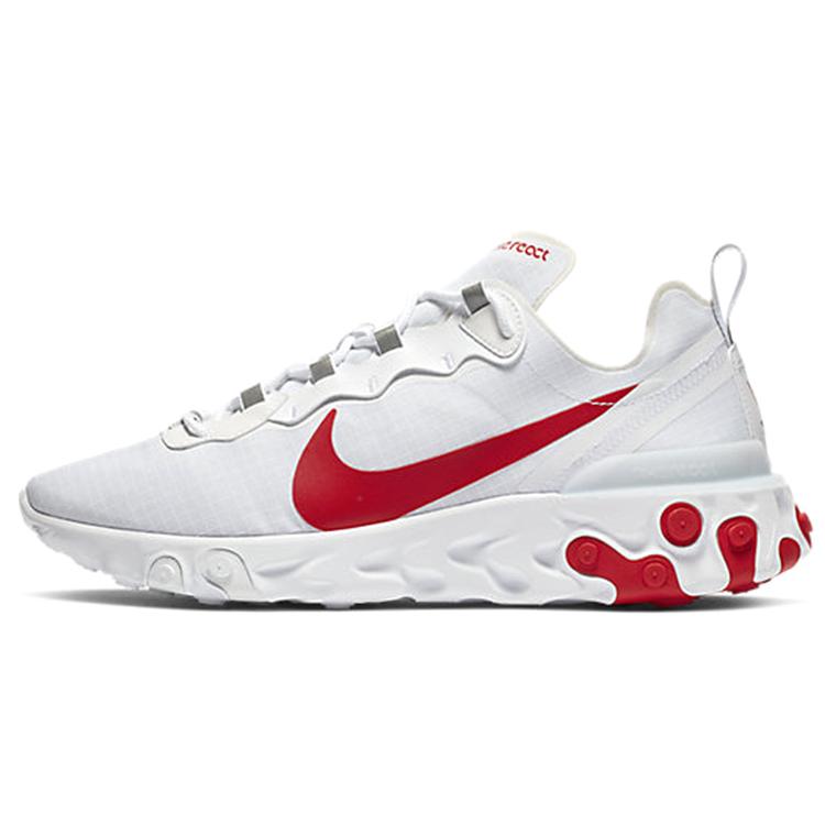 Nike React Element 55 Weiß Rot BQ6167-102 45
