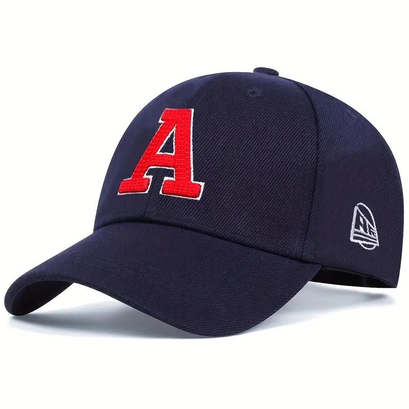 Baseballmütze mit Buchstaben-A-Stickerei, modischer Hip-Hop-Hut aus Baumwolle, Snapback-Dad-Hüte, Outdoor-Sport-Caps, Sonnenhut, Trucker-Caps, Gorras navy blau