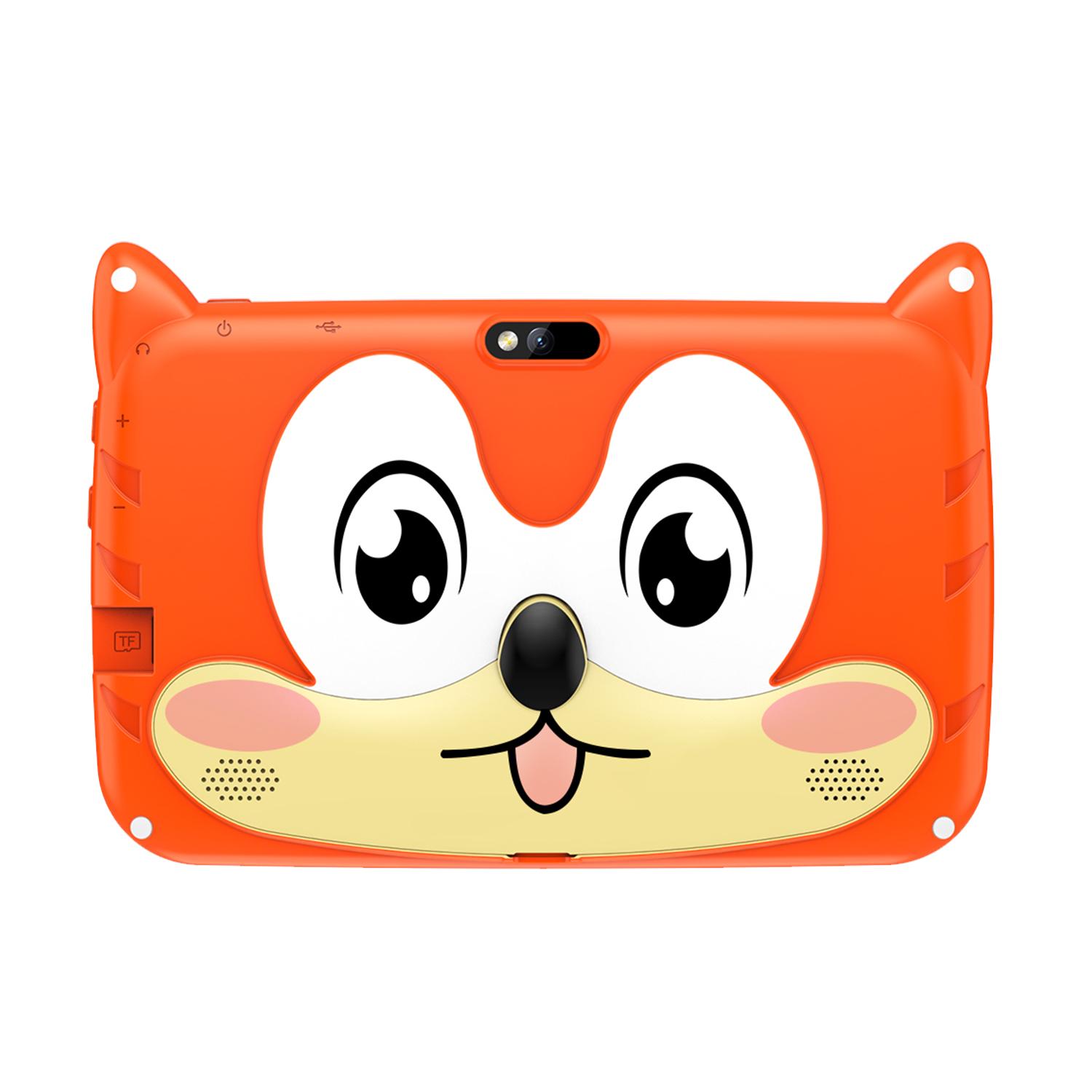 2023 Neues 7-Zoll-Tablet 5G WIFI 2 GB RAM 32 GB ROM Kinder lernen Bildung Dual-Kameras Google Android-Tablets standard orange