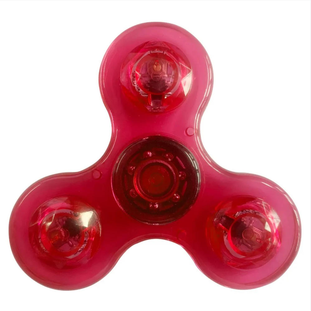 Leuchtender Fidget Spinner Leuchtet im Dunkeln LED-Finger-Spielzeug Stressabbau Sensorisches Spielzeug für Partygeschenke Klassenzimmerpreise Beutel Füller